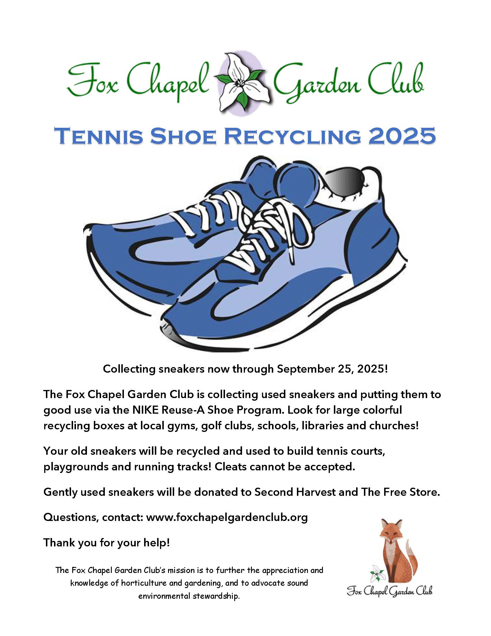 Tennis Shoe Recycling Flyer